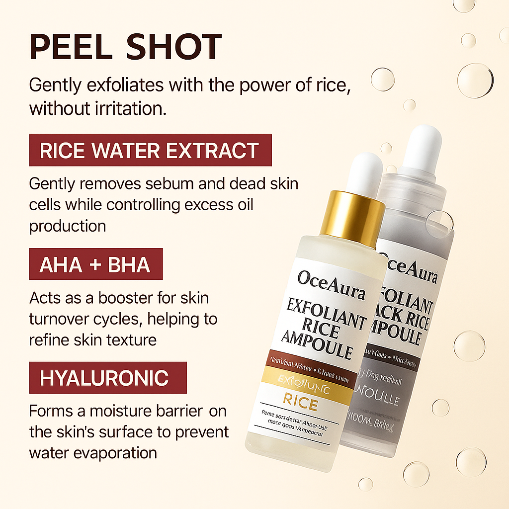 Exfoliant Rice Ampoule Set