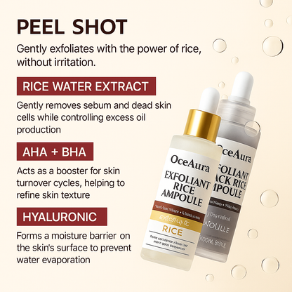 Exfoliant Rice Ampoule Set